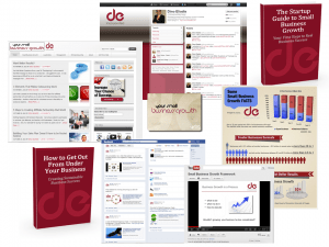 Small Growth Content Marketing Collage