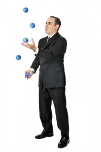 Businessman Juggling